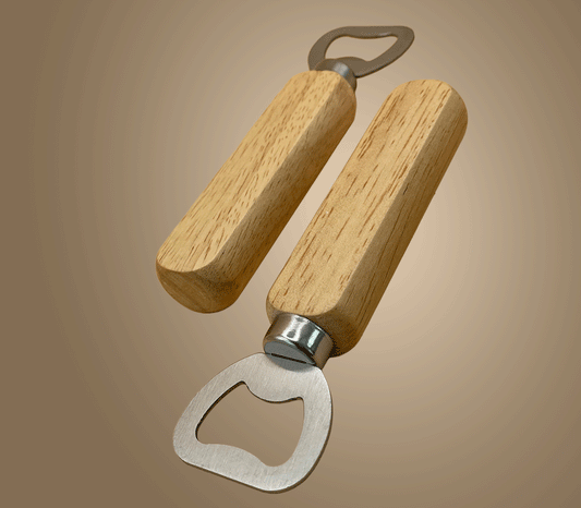 Wooden bottle opener