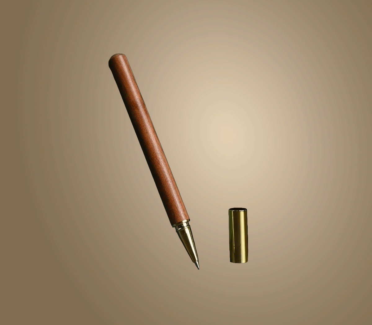 Elegant wooden ballpoint pen